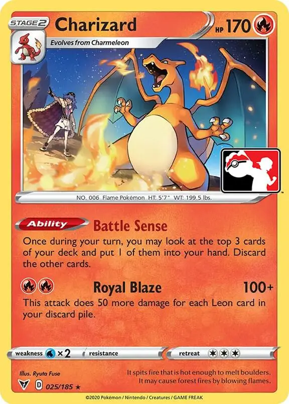 Charizard #025 — Play! Pokémon Prize Pack Series