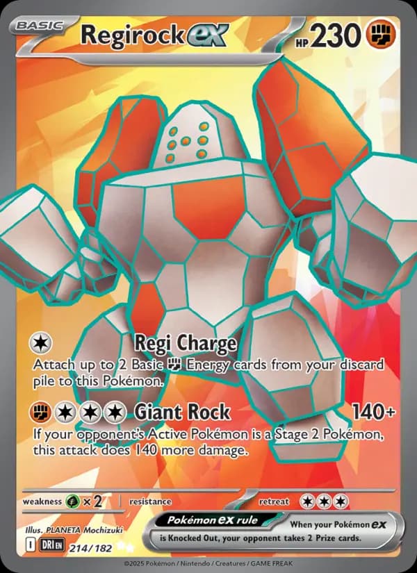Regirock ex #214 — Destined Rivals