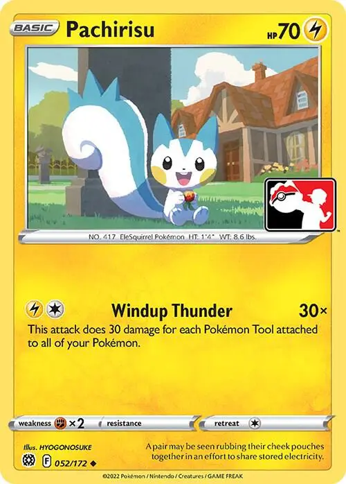 Pachirisu #052 — Play! Pokémon Prize Pack Series