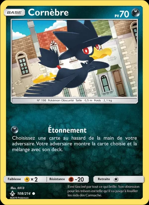Carte Pokémon Cornèbre #108 — Alliance Infaillible