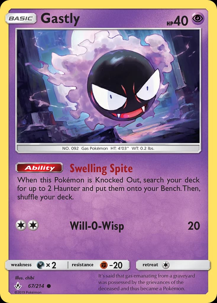 Carte Pokémon Fantominus #67 — Alliance Infaillible