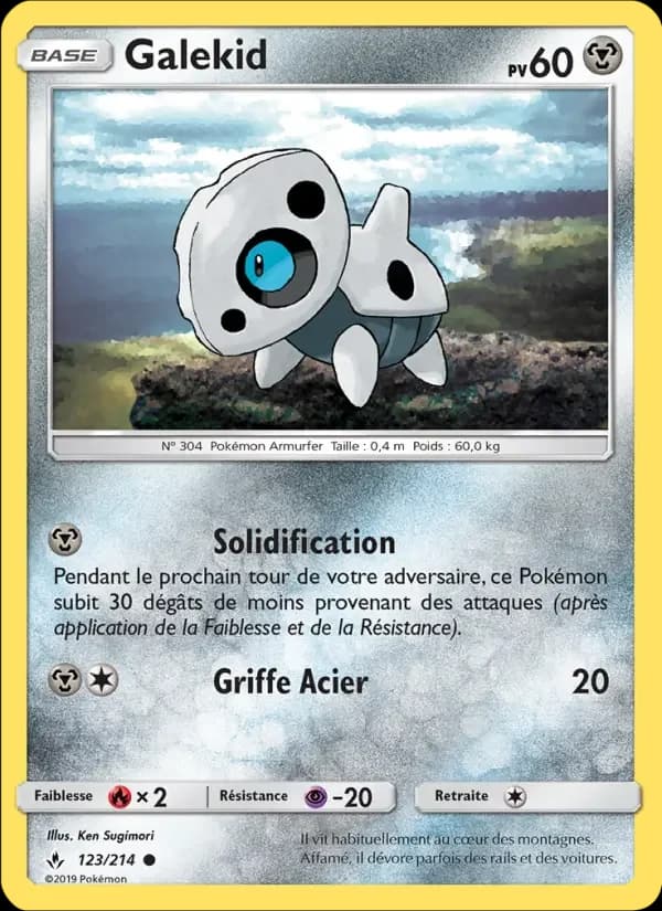 Carte Pokémon Galekid #123 — Alliance Infaillible
