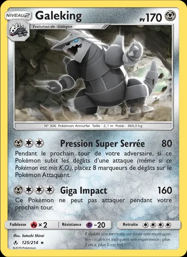 Carte Pokémon Galeking #125 — Alliance Infaillible