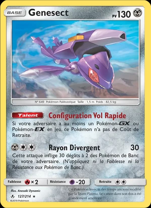 Carte Pokémon Genesect #127 — Alliance Infaillible