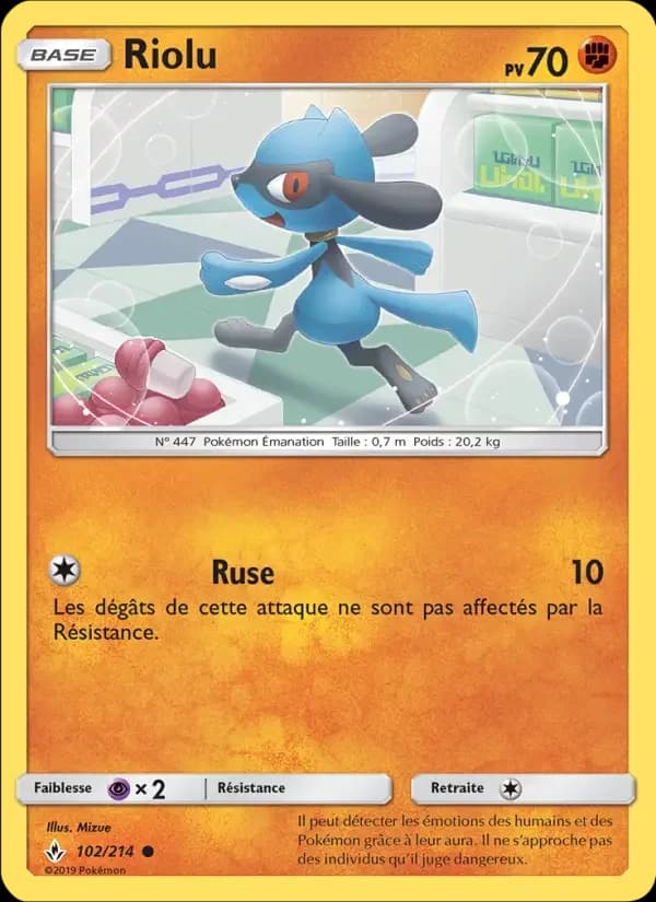 Carte Pokémon Riolu #102 — Alliance Infaillible