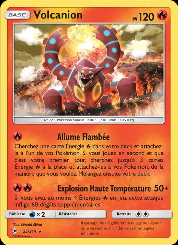 Carte Pokémon Volcanion #25 — Alliance Infaillible