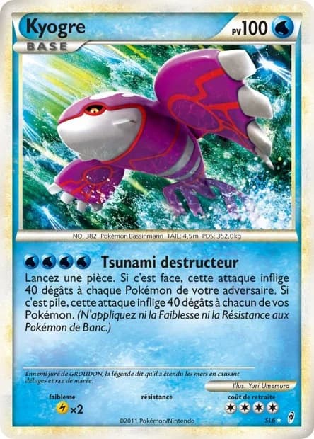 Carte Pokémon Kyogre #101 — L'Appel des Légendes