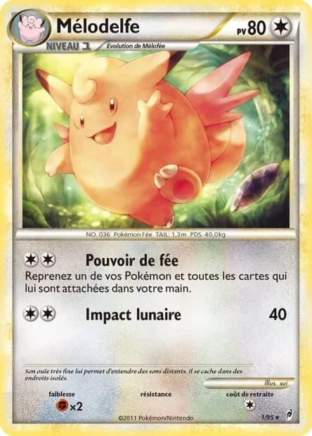Carte Pokémon Mélodelfe #1 — L'Appel des Légendes