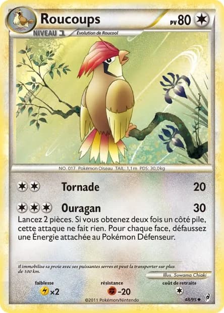 Carte Pokémon Roucoups #48 — L'Appel des Légendes