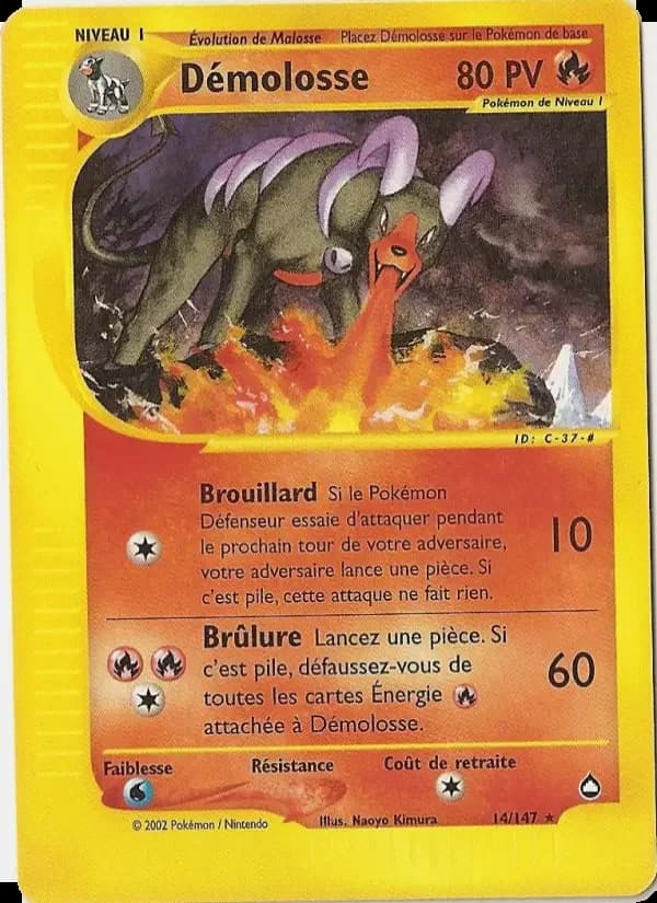 Carte Pokémon Démolosse #14 — Aquapolis