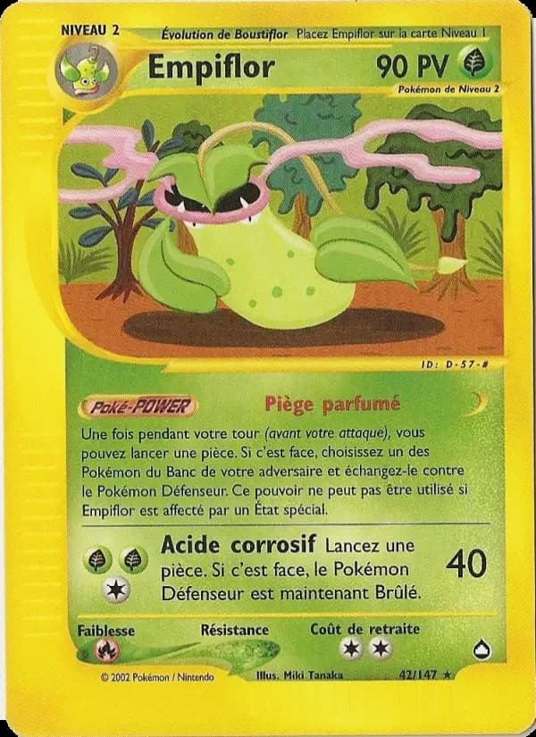 Carte Pokémon Empiflor #42 — Aquapolis