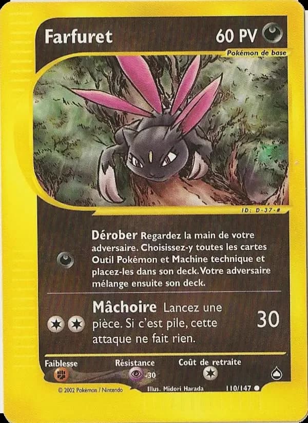Carte Pokémon Farfuret #110 — Aquapolis