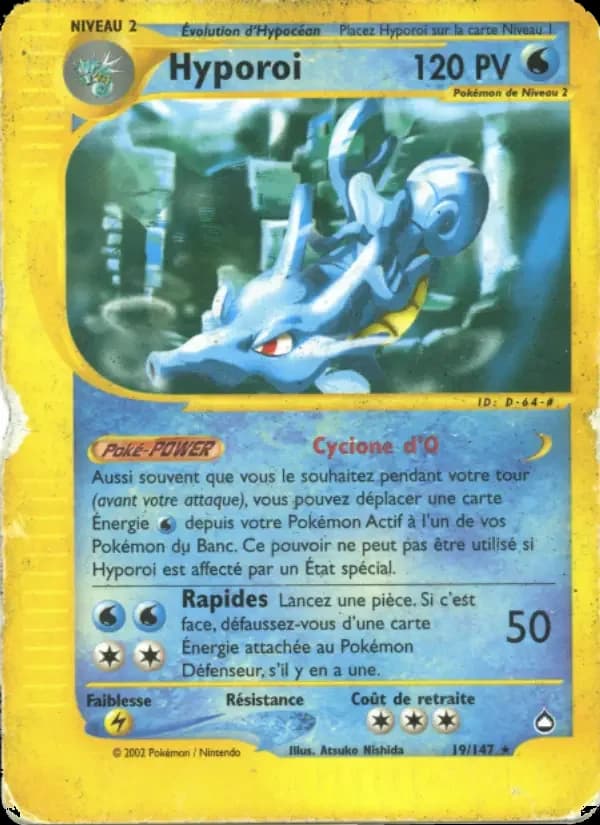 Carte Pokémon Hyporoi #19 — Aquapolis