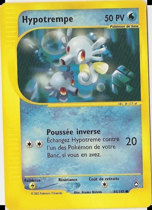 Carte Pokémon Hypotrempe #85 — Aquapolis