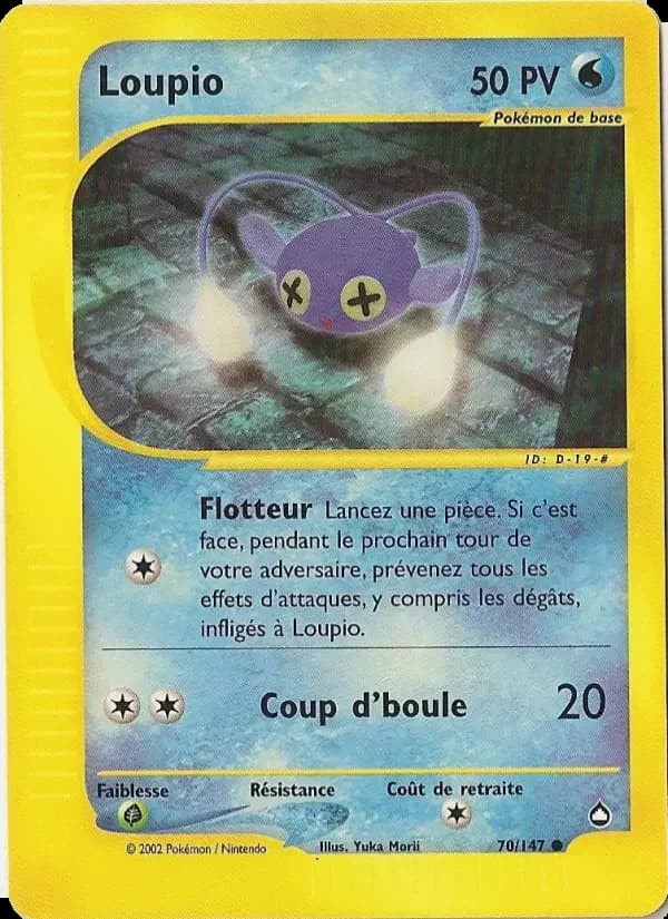 Carte Pokémon Loupio #70 — Aquapolis