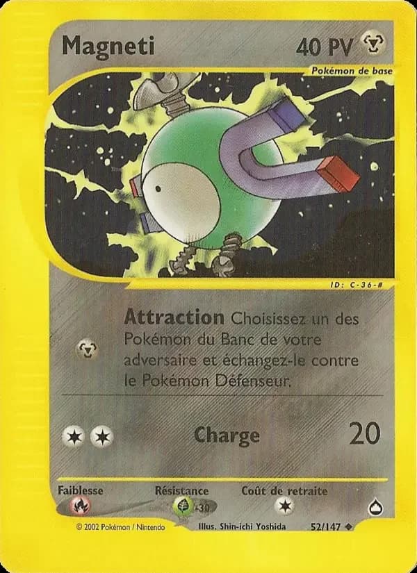 Carte Pokémon Magneti #52 — Aquapolis