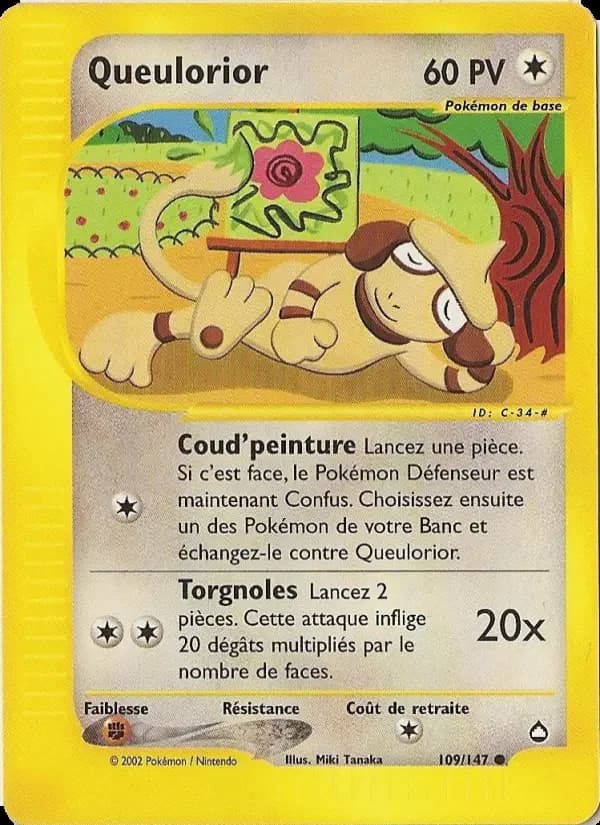 Carte Pokémon Queulorior #109 — Aquapolis