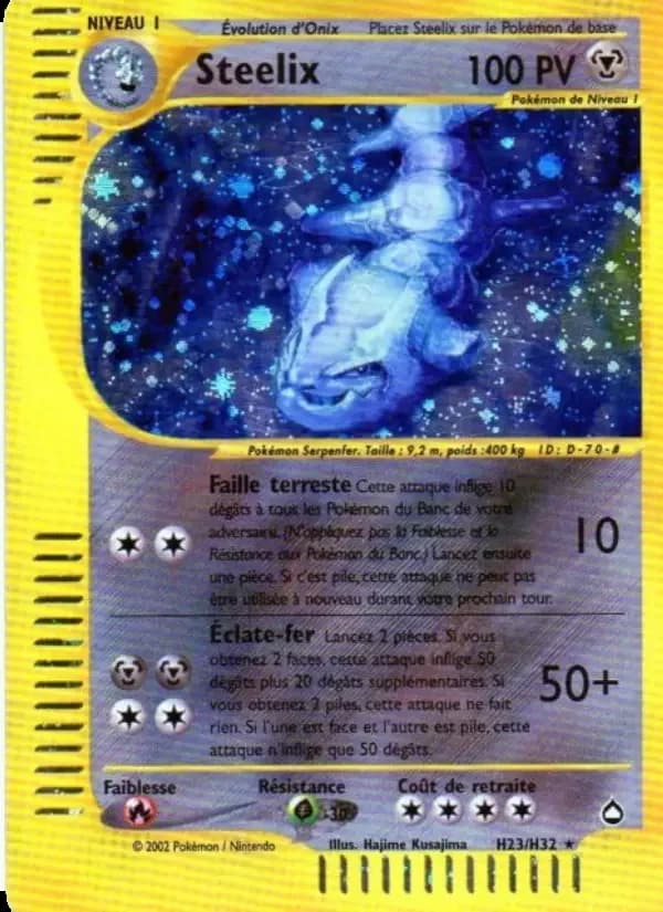 Carte Pokémon Steelix #H23 — Aquapolis
