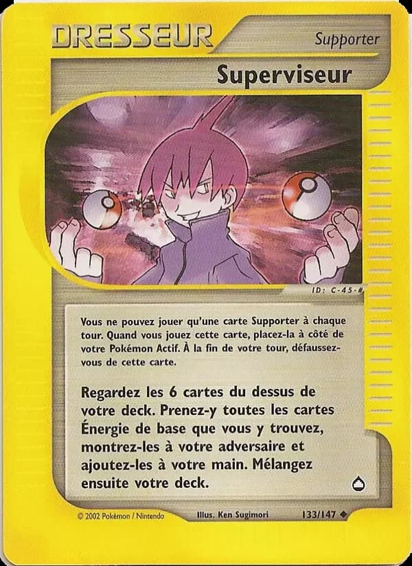 Carte Pokémon Superviseur #133 — Aquapolis