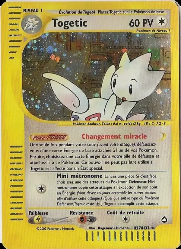 Carte Pokémon Togetic #H27 — Aquapolis
