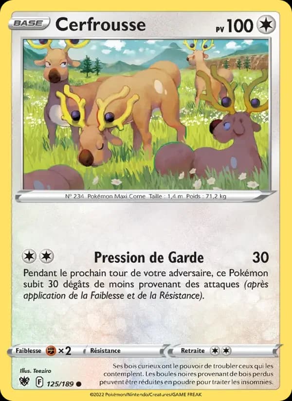 Carte Pokémon Cerfrousse #125 — Astres Radieux