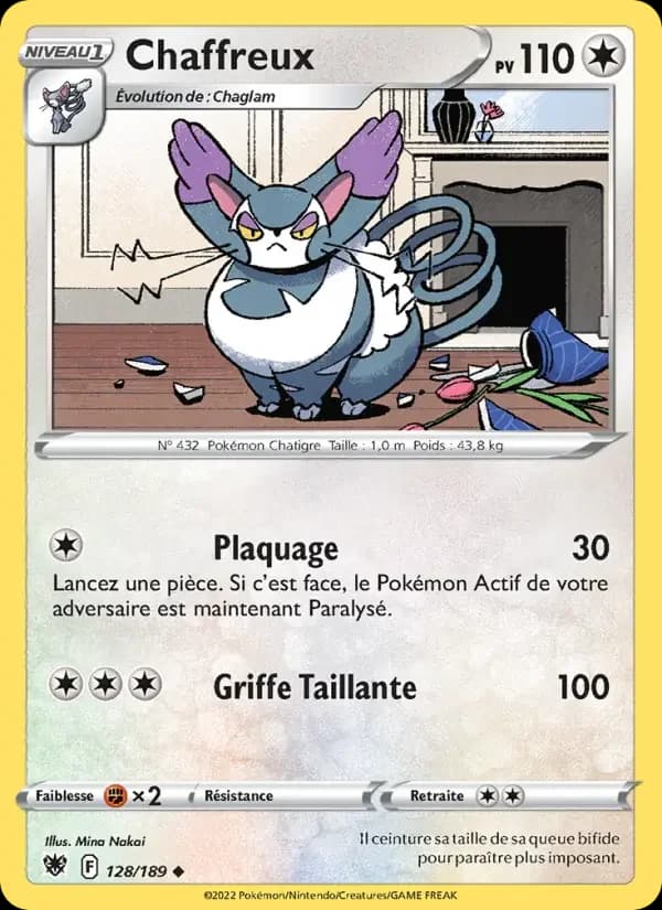 Carte Pokémon Chaffreux #128 — Astres Radieux