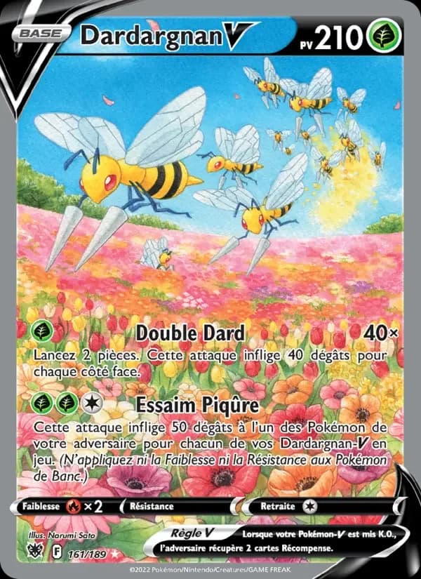 Carte Pokémon Dardargnan V #161 — Astres Radieux