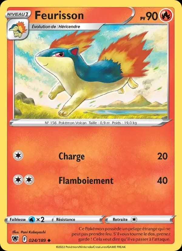 Carte Pokémon Feurisson #024 — Astres Radieux