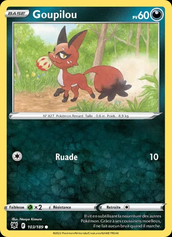 Carte Pokémon Goupilou #103 — Astres Radieux
