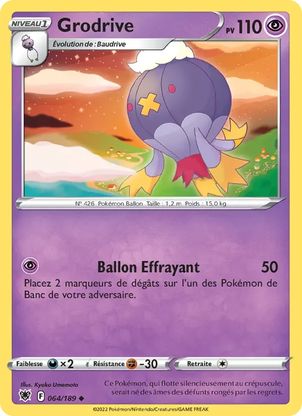 Carte Pokémon Grodrive #064 — Astres Radieux