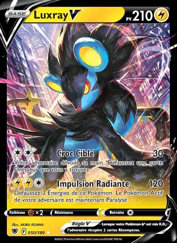 Carte Pokémon Luxray V #050 — Astres Radieux