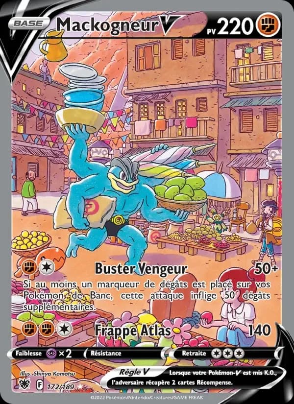 Carte Pokémon Mackogneur V #172 — Astres Radieux