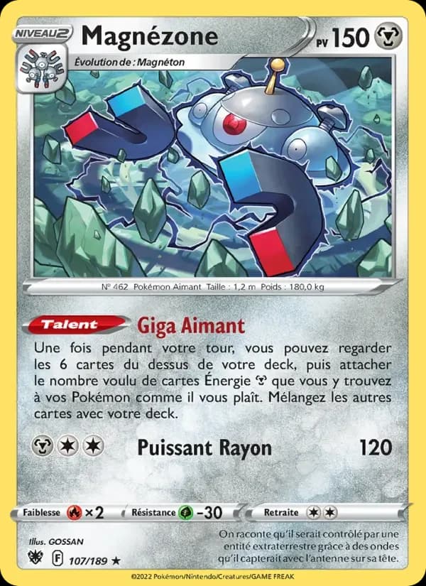 Carte Pokémon Magnézone #107 — Astres Radieux
