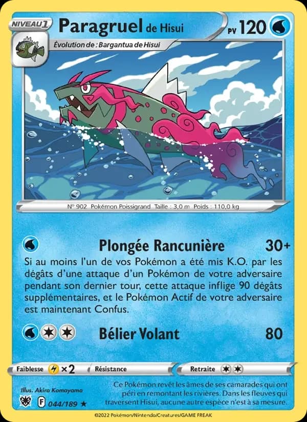 Carte Pokémon Paragruel de Hisui #044 — Astres Radieux