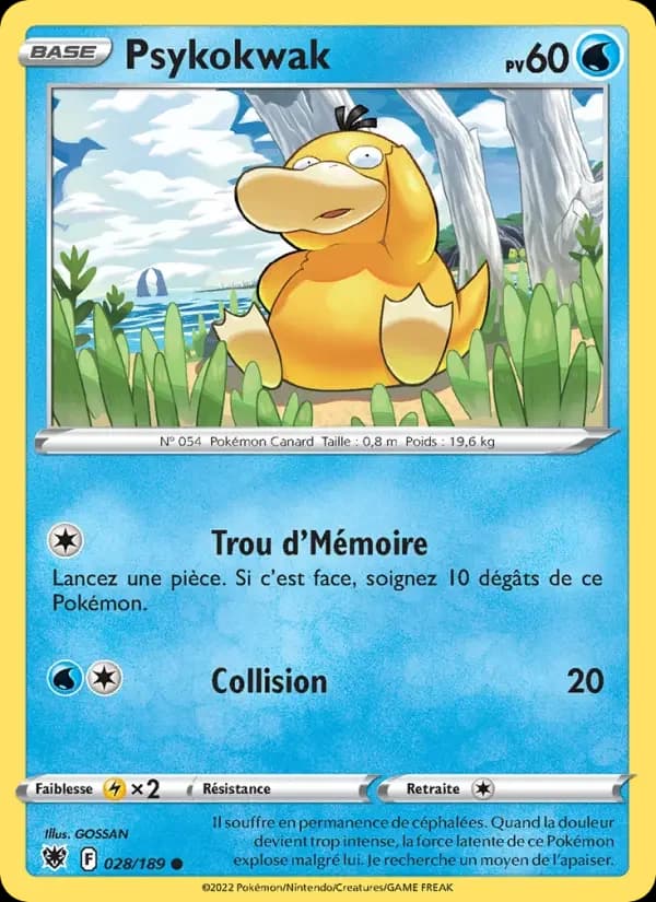 Carte Pokémon Psykokwak #028 — Astres Radieux
