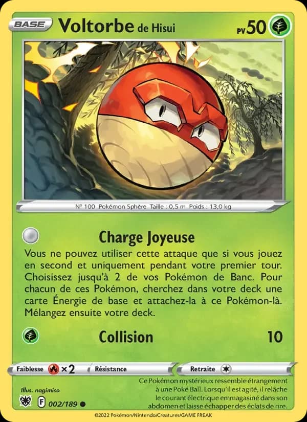 Carte Pokémon Voltorbe de Hisui #002 — Astres Radieux