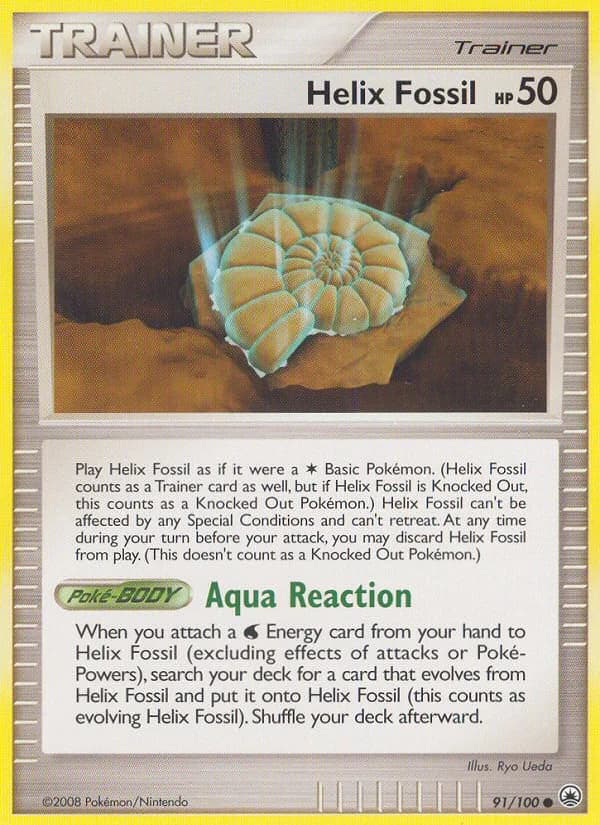 Carte Pokémon Fossile Nautile #91 — Aube Majestueuse