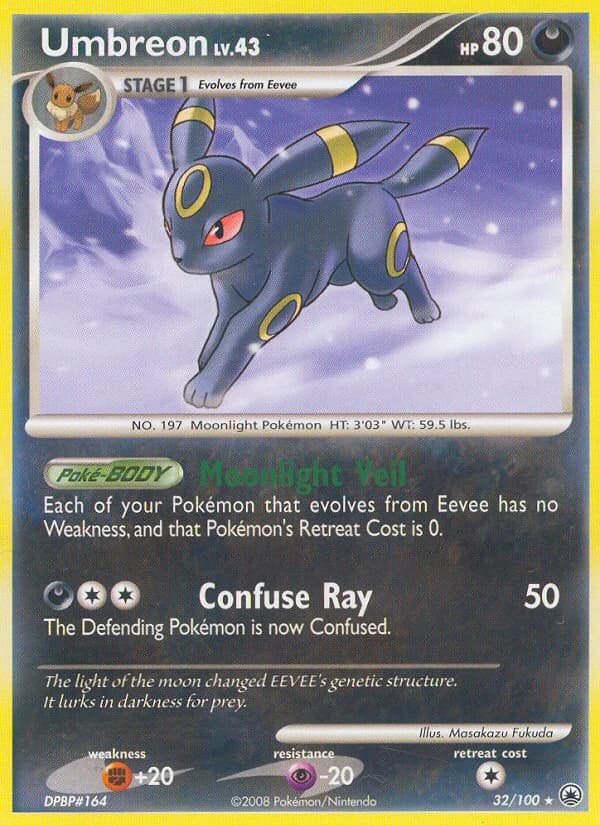 Carte Pokémon Noctali #32 — Aube Majestueuse