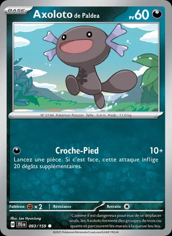 Carte Pokémon Axoloto de Paldea #093 — Aventures Ensemble