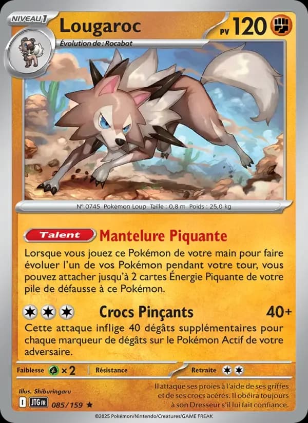 Carte Pokémon Lougaroc #085 — Aventures Ensemble