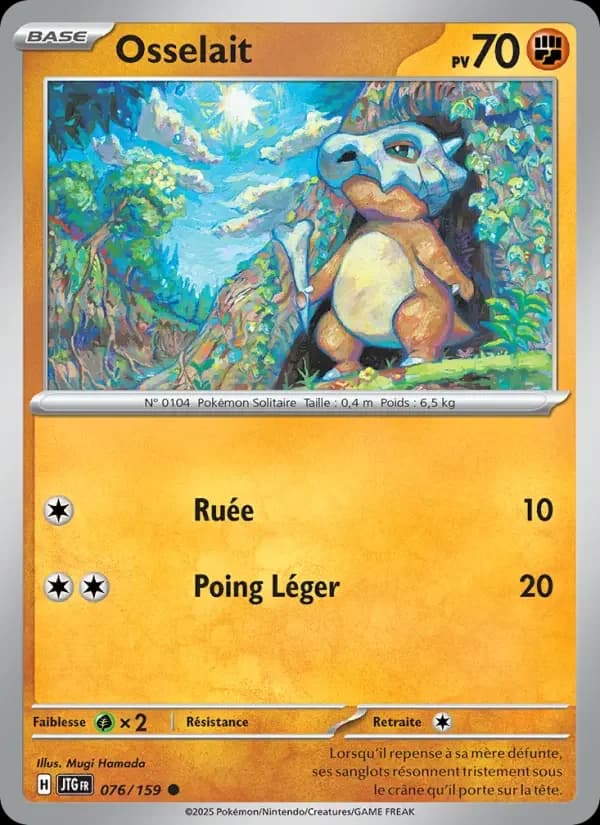 Carte Pokémon Osselait #076 — Aventures Ensemble