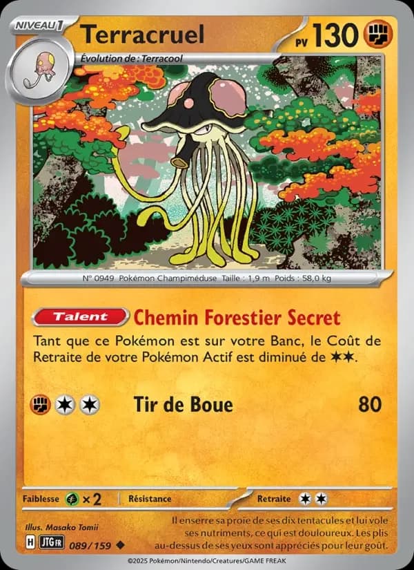 Carte Pokémon Terracruel #089 — Aventures Ensemble