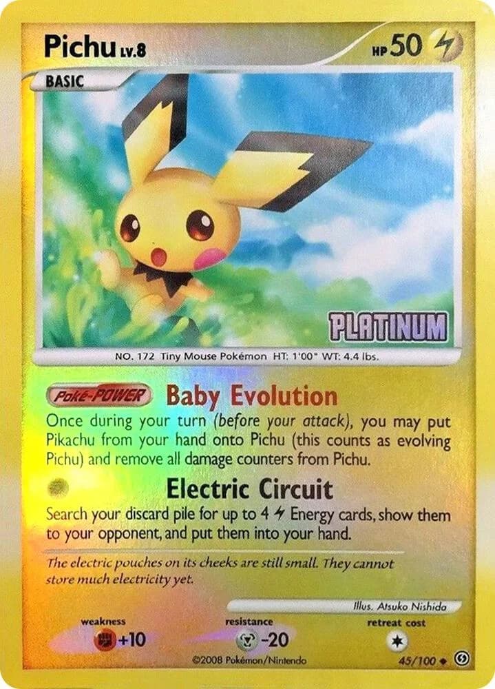 Pichu #045 — Burger King Promos