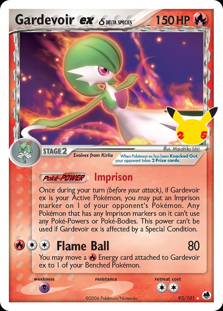 Carte Pokémon Gardevoir ex δ #39 — Célébrations