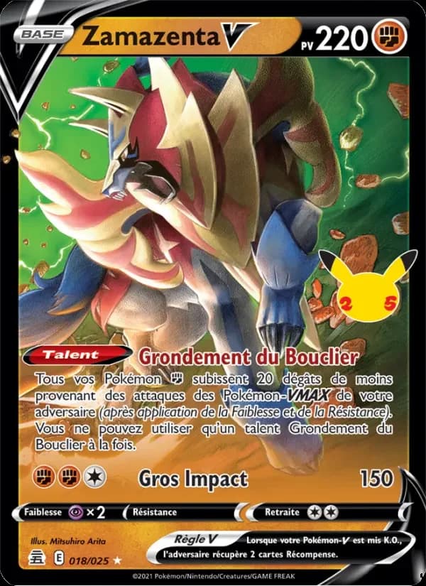 Carte Pokémon Zamazenta V #18 — Célébrations
