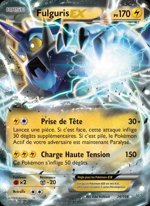 Carte Pokémon Fulguris EX #26 — Ciel Rugissant