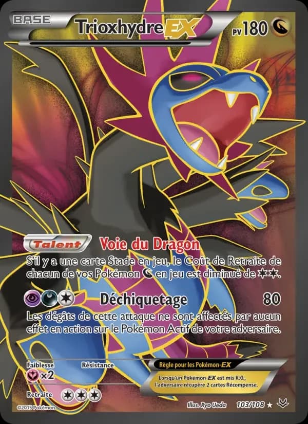 Carte Pokémon Trioxhydre EX #103 — Ciel Rugissant