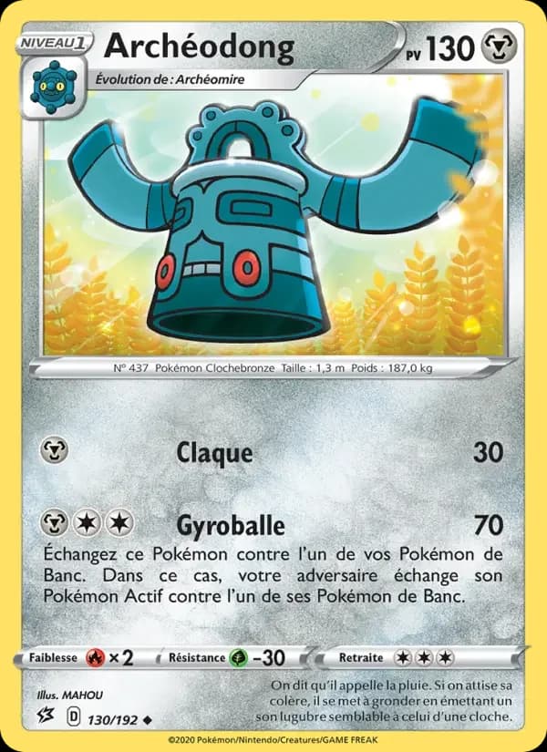 Carte Pokémon Archéodong #130 — Clash des Rebelles