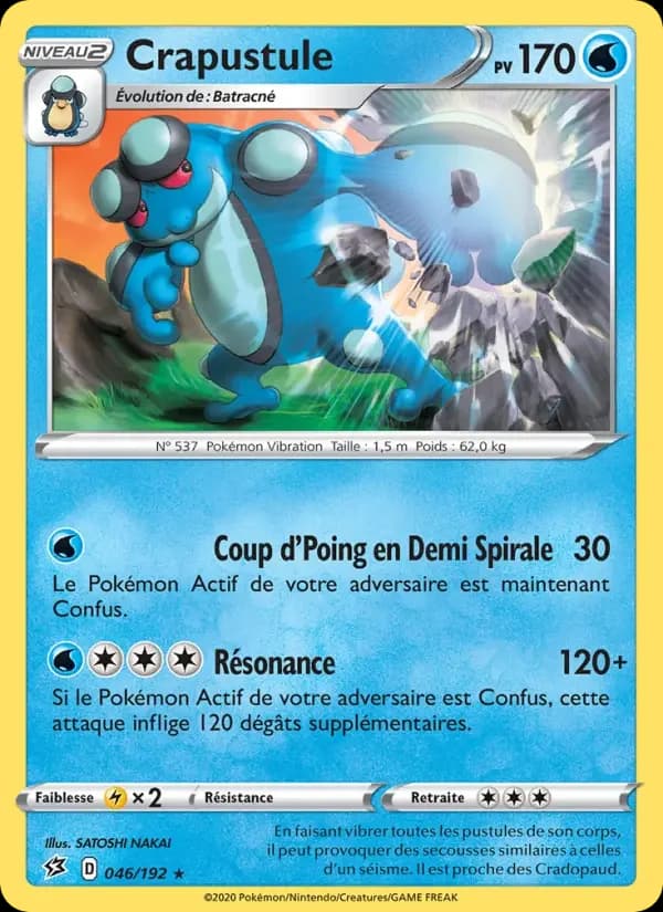 Carte Pokémon Crapustule #46 — Clash des Rebelles