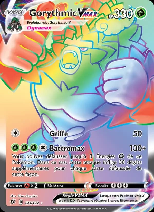 Carte Pokémon Gorythmic VMAX #193 — Clash des Rebelles